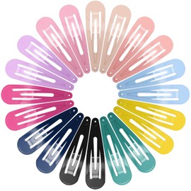 Funtopia Girls' Hair Clips, Pack of 40, Colourful Hair Clips, Metal Hair Clips, Girls, 7 cm Long, 10 Colours, 4 Pieces Each