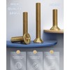 CONPHERON Brass Phillips Countersunk Screws Flat Head Machine Screws M5