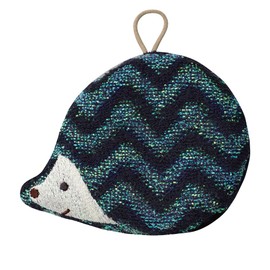 Decore Corporation AH-47744 Glitter Kitchen Sponge, Hedgehog Size: Approx. W4.9 inches (12.5 cm), D3 H9.7 inches (12.5 cm), D3 H9.7 (Does not include strings)