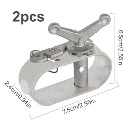 Turnbuckle for Rope Pool Cover, Pack of 2 Turnbuckle Rope Aluminium Alloy Rope Tensioner, Tensioner Wire Rope for Winter Pool Tarpaulin Attachment Pool Cover Winter Accessories