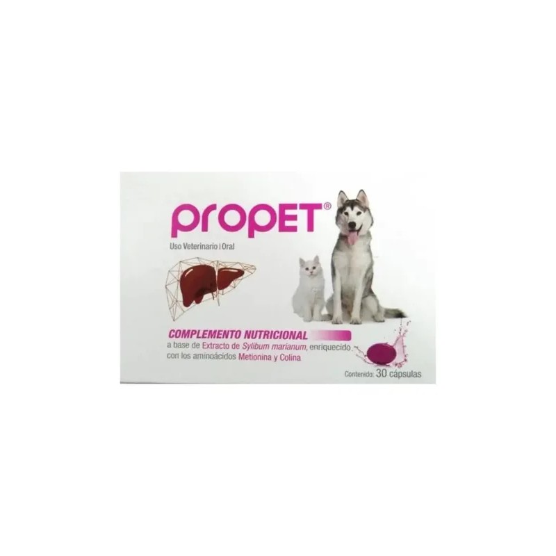 2 Propet Suplemento Para Perros/gatos Hepatoprotector 30 Cap