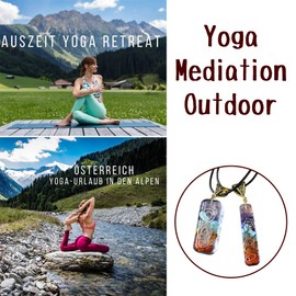 TALXMY Orgonite Pendant Carnelian Crystal, EMF Protection, 7 Chakra Stones, Reiki Crystals (2 Pieces, 1 Large + 1 Small)