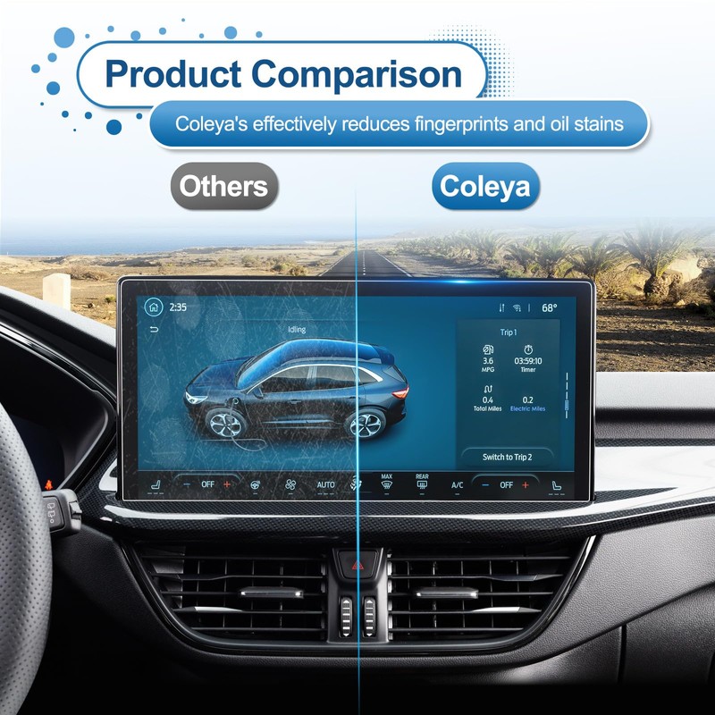Coleya 2023 2024 2025 2026 Escape Screen Protector for Ford
