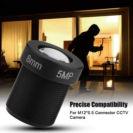 Socobeta 1/2.5 inch Mount 8 mm CCTV Lens High Definition 5MP Lens Support IR Night Vision with High Definition