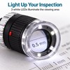 30X Pocket Magnifier – LED & UV Loupe with Adjustable