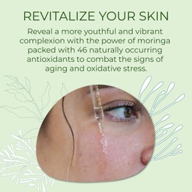Sea-El Sea-El Moringa Seed Facial Oil Drops Super Moisturizing Antioxidant-Rich Glow with Sea Kelp & Vitamin E - Daily Face Primer & Replenishing Vegan Skincare for Women & Men - 1 Fl Oz