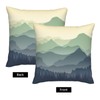 BEITUOLA Green Mountains Throw Pillow Covers 18x18 Set of 2