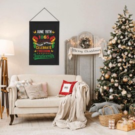 Juneteenth Garden Flag – 12.5x18 Inch Outdoor juneteenth Decorations Banner, african american flag, Yard Decor, Black History Month, Freedom Day Gift