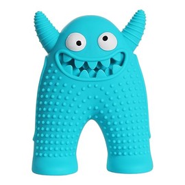Dog Squeak Toy, Latex Monster, Chewing Sound Toy, 154g, Pick up Interactive Game (Blue)