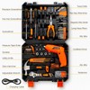 MarvTool 140 Piece Basic Tool Set, Portable Tool Box with