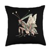 Orchid Mantis Steampunk Throw Pillow