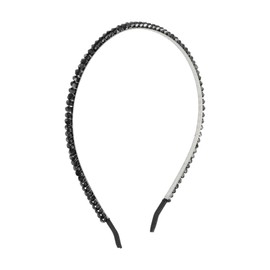VOCOSTE Rhinestone Headband, Faux Crystal Hair Hoop, Hairband for Women, Black