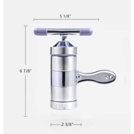 Stainless Steel Noodle Maker,Manual Pasta Machine Stainless Steel Pasta Maker Pasta Press Noodle Machine, kitchen Aid Asseccories Pasta Tools