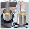 ZAVOOS 304 Stainless Steel Oil Filter Pot, 68 Oz Bacon