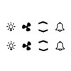 Switch Sticker Set Light Fan Arrows Bell Symbol Sticker (RPt3/1)
