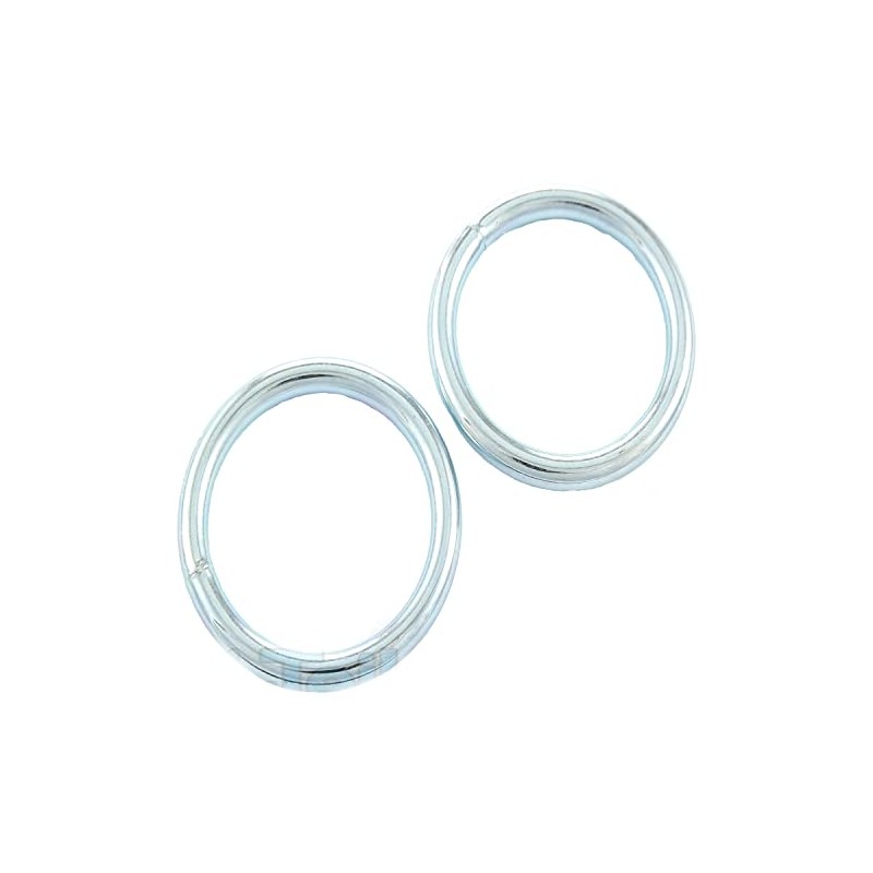 10 Round Rings 50 x 7 mm O-Ring Galvanised Steel