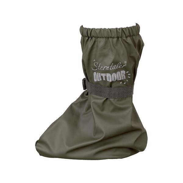 Sterntaler Unisex Baby Shoe Covers Plain Rain Overshoes, Matt Green