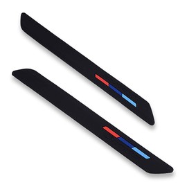 runmade for Car Front Rear Bumper Protector Corner Guard Rubber Strips Side Bumper Protection Guard Anti-Scratch Conner Pad Black Fit Suvs Pickup Truck