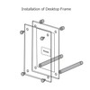 NIUBEE 5x7 Clear Acrylic Desktop Picture Frame, Beveled Frameless Plexiglass