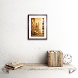 The Art Stop F97X4178 Music Photo Mock Up Broadway New York Jazz Sax Framed Print