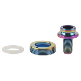 dingtai Titanium crank bolt Screws m8x15 mm Extractor Sleeve Rainbow