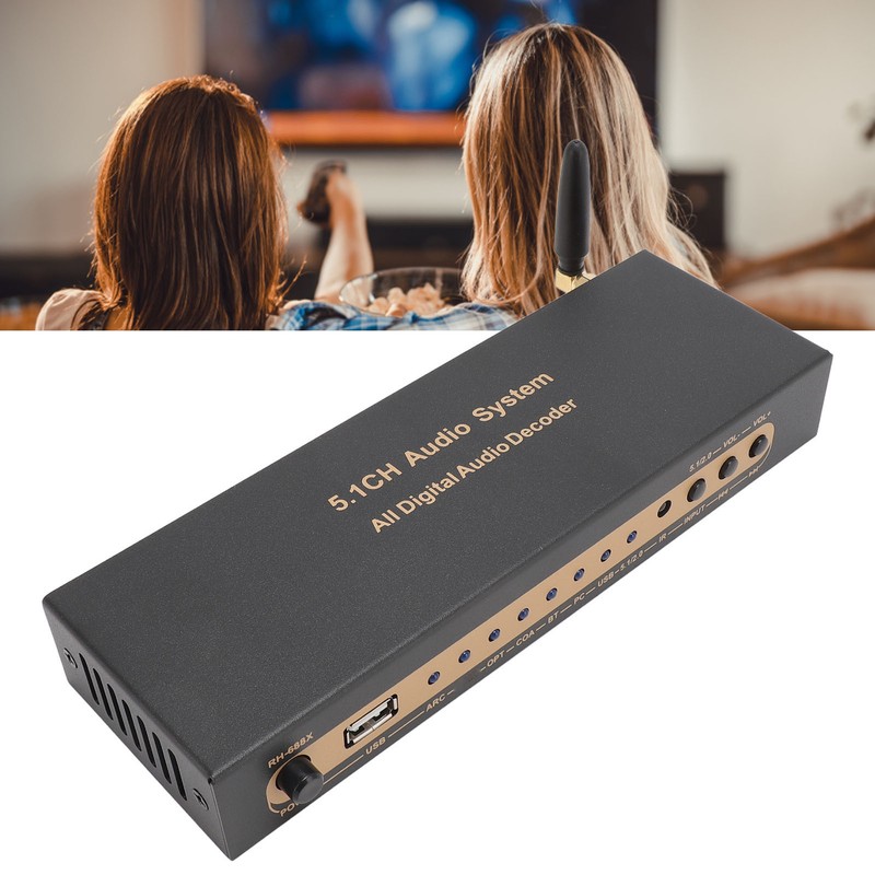 5.1 Channel Sound Decoder 192Khz/24Bit HD Multimedia Interface 4K ARC