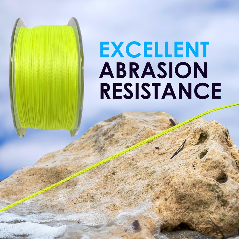 Reaction Tackle Hollow Core, 16 Strand Braided Fishing Line White