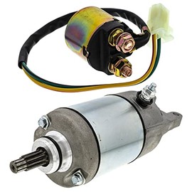 NICHE Starter Motor Solenoid Kit for 1988-2000 Honda FourTrax 300 TRX300 TRX300FW 31200-HC4-023 35850-HC4-000 ATV