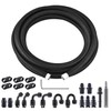 EVIL ENERGY 6AN PTFE Fuel Line Kit,E85 Nylon Braided Fuel