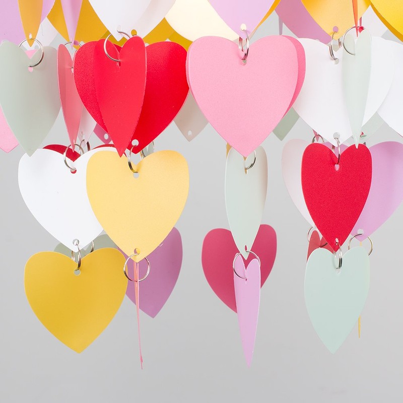 Girls Pretty Hearts Bedroom/Nursery Ceiling Pendant Light Shade