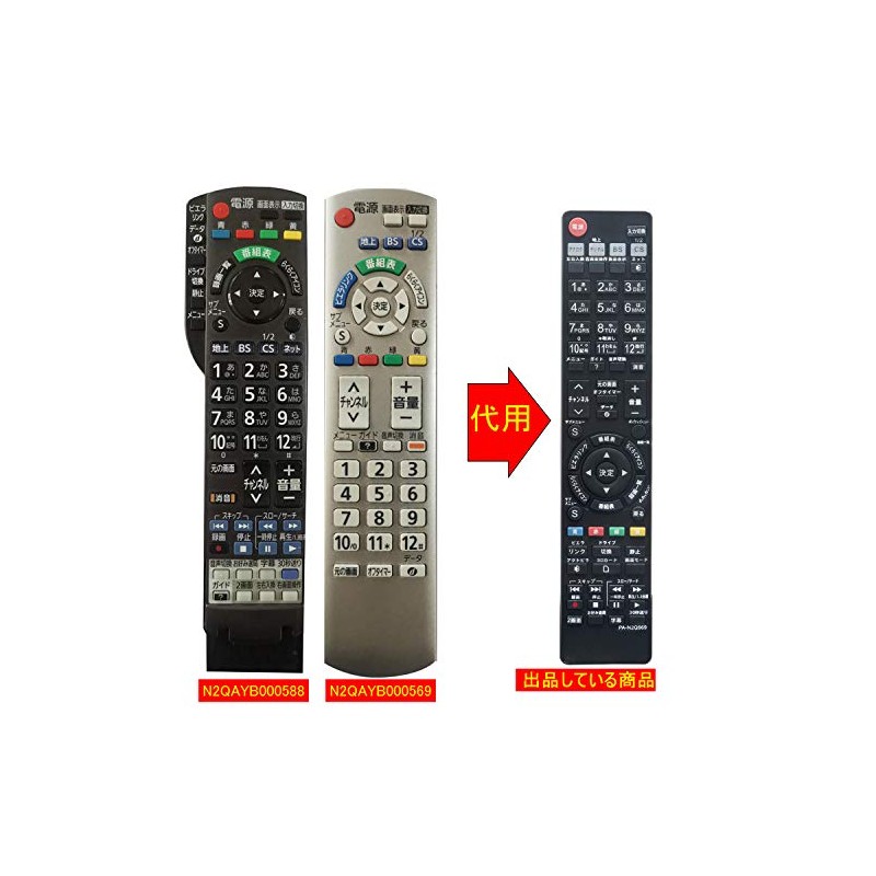 Winflike Replacement Remote Control Compatible with N2QAYB000588 N2QAYB000569 N2QAYB000537 N2QAYB000545