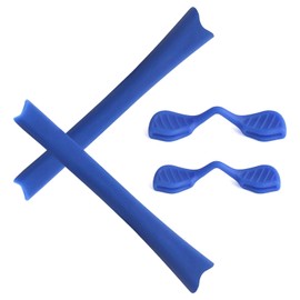 Alphax Blue Replacement Nosepieces & Earsocks Rubber Kits for Oakley Radar Path/Radar Path Asian Fit