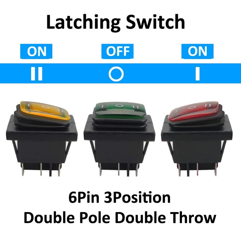 ETOPARS Pack of 3 12 V 20 A Rocker Switch