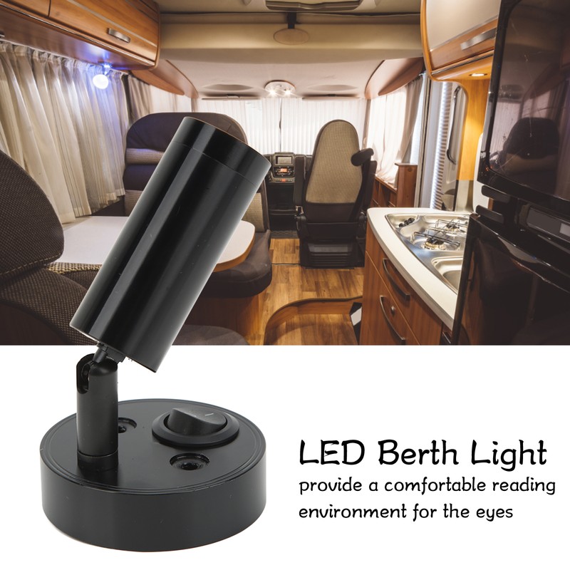 RV Bedside Reading Light Rotatable Wall Mount LED Spot Reading