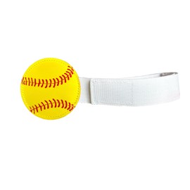Perfect Circle Softball Pitcher’s Training Aid for Developing Correct Pitching Mechanics, Fits Both Youth & Adult (Yellow & White)