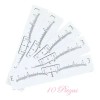 10 Piezas Regla Flexible Adhesiva Diseño Cejas Microblading