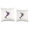 JUMPING WHALE Throw Pillow