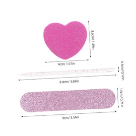 Vaguelly 10 Sets Manicure Tool Set with Sponge Nail Buffer Boards Nail Files Multi Functional Kit Easy to Carry for Home Travel Use