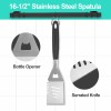HAUSHOF 15PC Grilling Accessories BBQ Grill Set Barbecue Utensils 16.5"