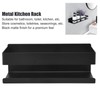 Single Tier Spice Rack 15kg Bearing Capacity Corrosion Resistant Black