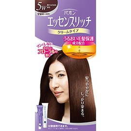 Paon Essence Rich, Cream Type, 5W, Warm Chestnut, 1.4 oz (40 g) + 1.4 oz (40 g)