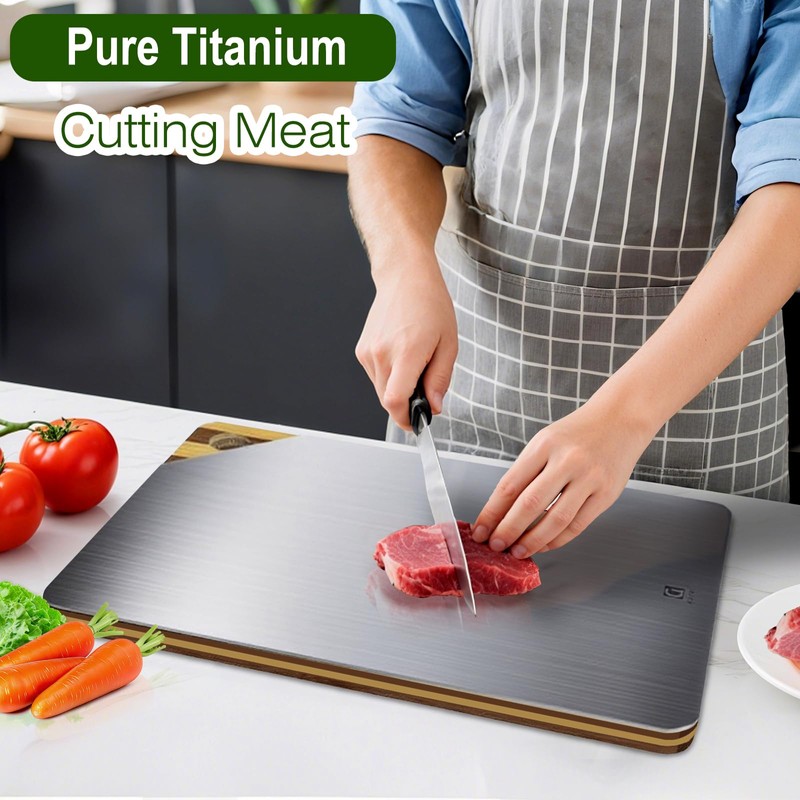 Cutting Board, Titanium Cutting Board for Kitchen, Pure Titanium and