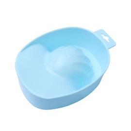 FRCOLOR Single-layer Nail Soaking Bowl for Manicure Care Durable Nail Art Tool for Cuticle Treatment Suitable for Home and Salon Use Blue