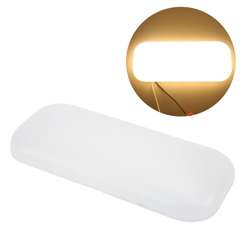 RV Interior LED Dome Lamp Oval Shape Warm White Light