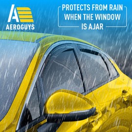 Extra Durable Window Deflectors in-Channel Window Visors Rain Guards Fit for Kia K-5 2021-2025, Sun Visors, Wind VentVisors, Vent Shades, Exterior Car Accessories - 4 pcs. AG0803