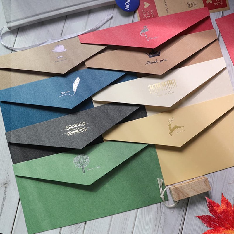 WYAN Vintage Envelopes 2 Sets 11 x 22 cm Envelopes