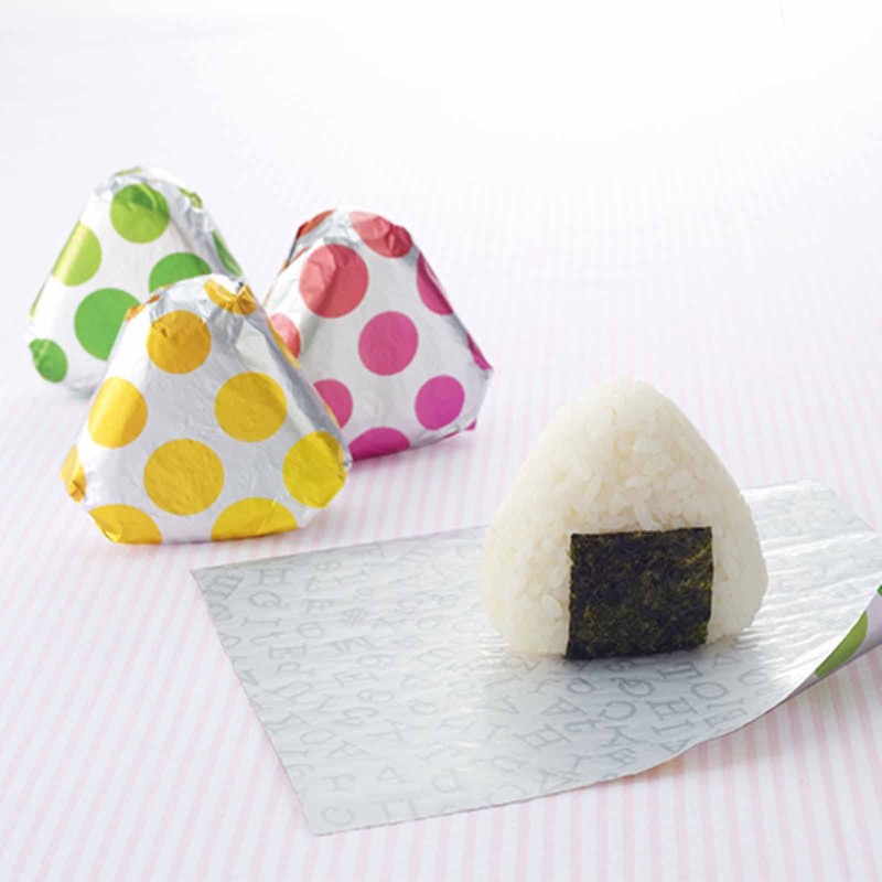 Toyo Aluminum Rice Ball Foil Onigiri Colorful Pattern, Antibacterial, Delicious