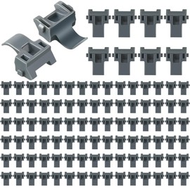 Dreyoo 100 Pcs Cabinet Restrictor Clips, 86 Degree Angle Restriction Hinges Clips, Compatible with Blum 38C315B3, Plastic Restraints for American Kitchen Cabinet Door