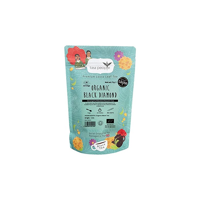Tea People Organic Black Diamond - 75g Retail Pack