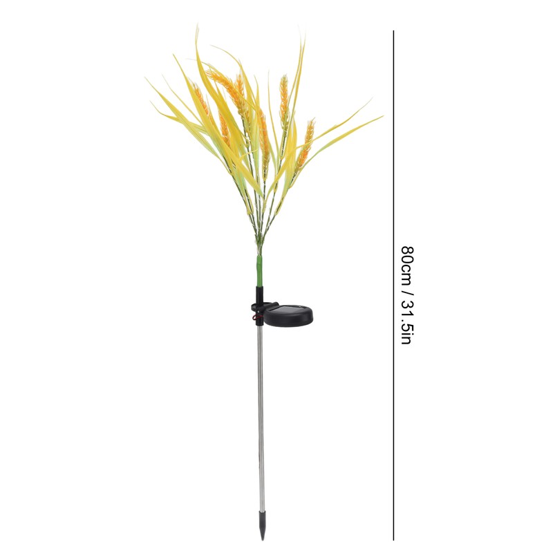 2pcs Solar Wheat Ear Lights IP44 Waterproof Wheat Ear LED